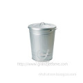 Original manufactory metal trash can metal type zinc galvanized metal trash can with lid